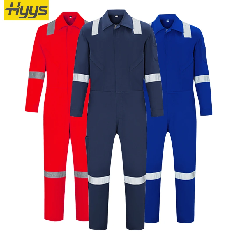 

High-quality cotton coverall overalls others uniform shipyard factory, wear-resistant reflective work clothes, Customized color