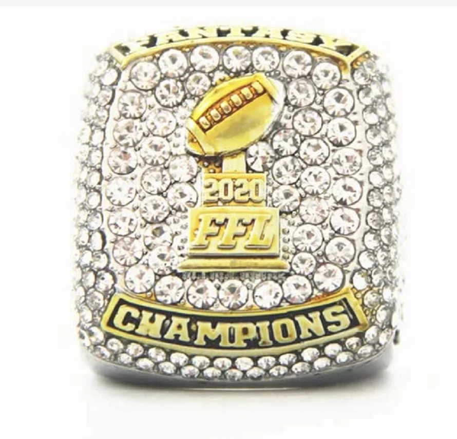 

2020 Fantasy Football Team MPV Championship official ring Europe and America popular memorial nostalgic classic ring