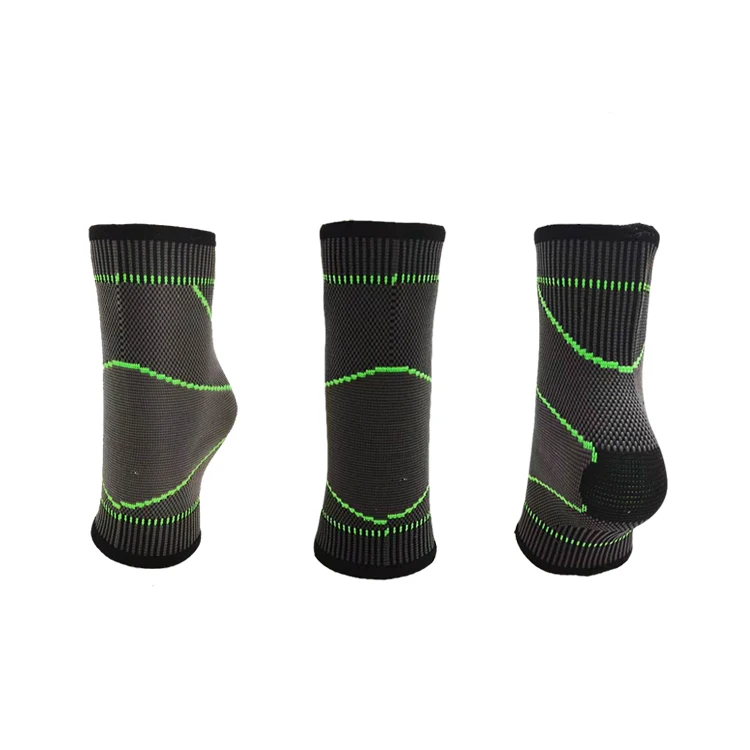 

Professional gym sports protection Compression Sleeve Ankle Straps Wrap for Injury Recovery Sprains, Fluorescent green