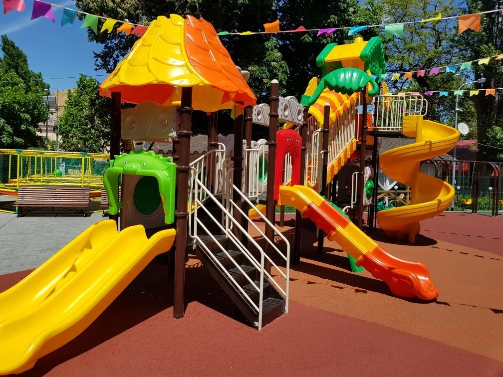 Tobogán Grande De Plástico Para Exteriores,Parque De Juegos Para Niños