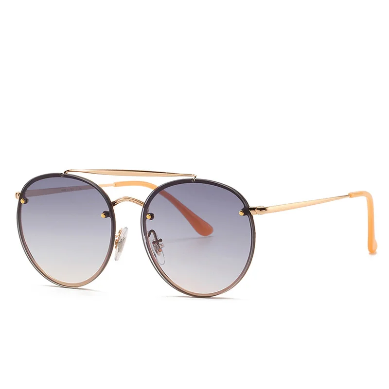 

New fashion sunglasses round beams sun glasses for men and women European and American fashion sunglasses