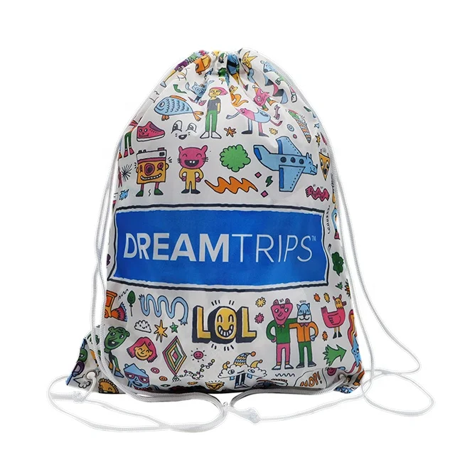 

BSCI Factory Direct Custom Polyester Drawstring Bag String Backpack For sports event