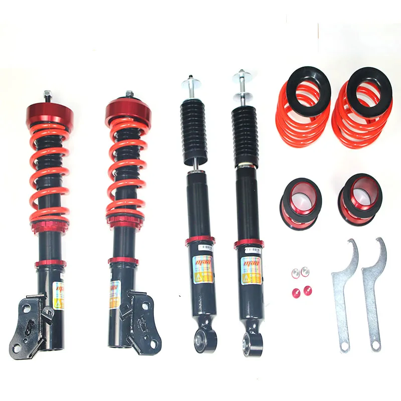 
Damping height adjusting Coilover suspension Shock Absorber Coil Spring 
