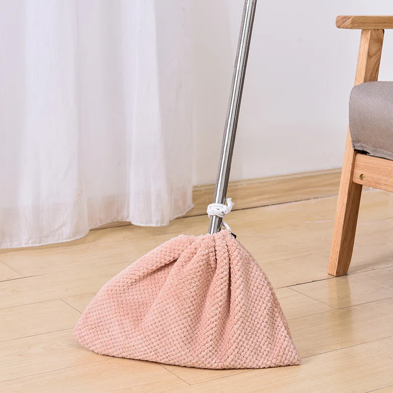 

Multi-function Broom Cloth Household Kitchen Rag Cleaning Cloth Mop Cloth, Green, pink, gray, coffee