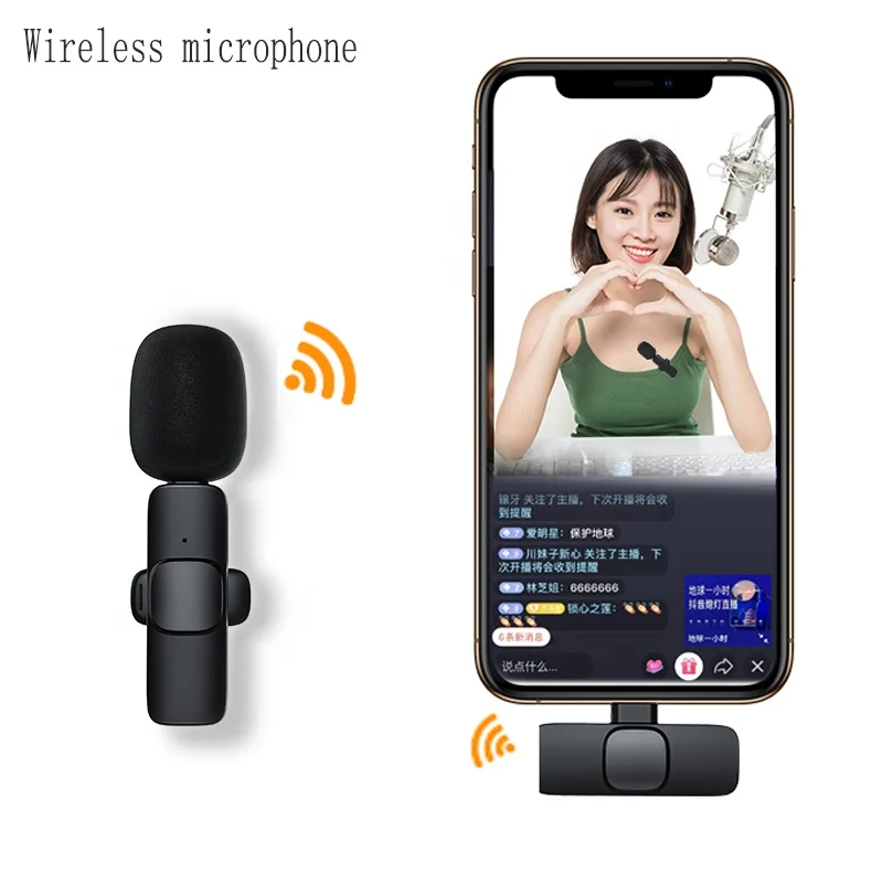 

Tiktok blogger Wireless microphone collar Wireless mic system broadcast studio recording live mic