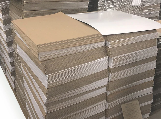 白色标准纸板e烟道瓦楞纸包装盒