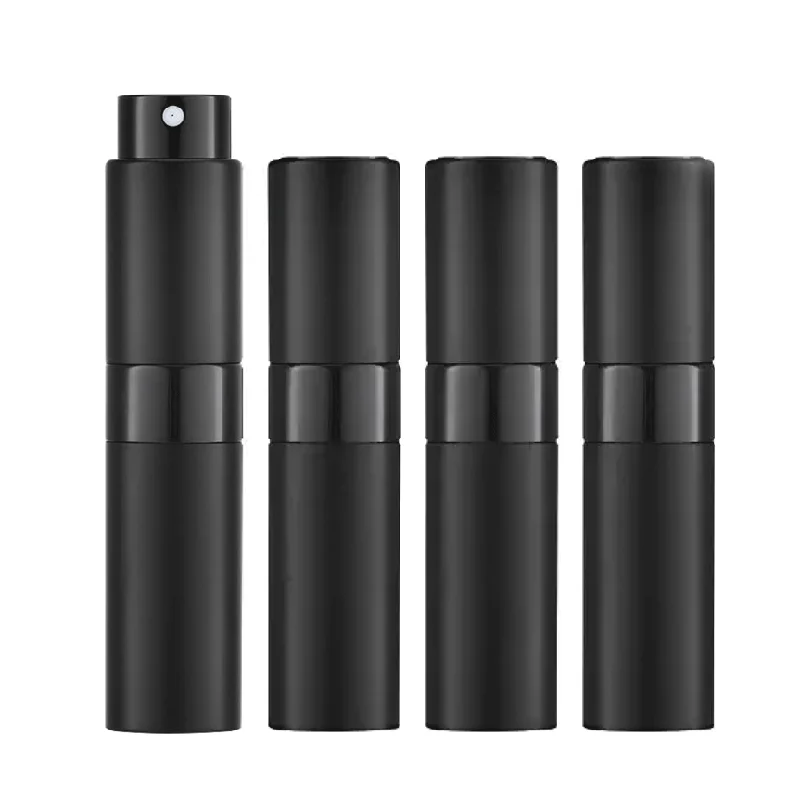 

Matte Black Portable Sprayer Empty Refillable Cologne Dispenser 8ml Atomizer Perfume Spray Bottle For Travel