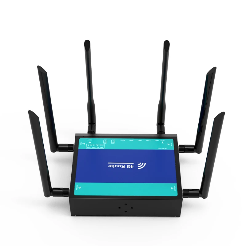 

high end industrial 300Mbps 580Mhz dual SIM card wireless wifi router, Black