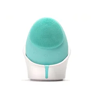 

Waterproof Electric Silicone Facial Cleansing Brush Sonic Vibration Massage Wireless Charger Smart Ultrasonic Face Cleaner