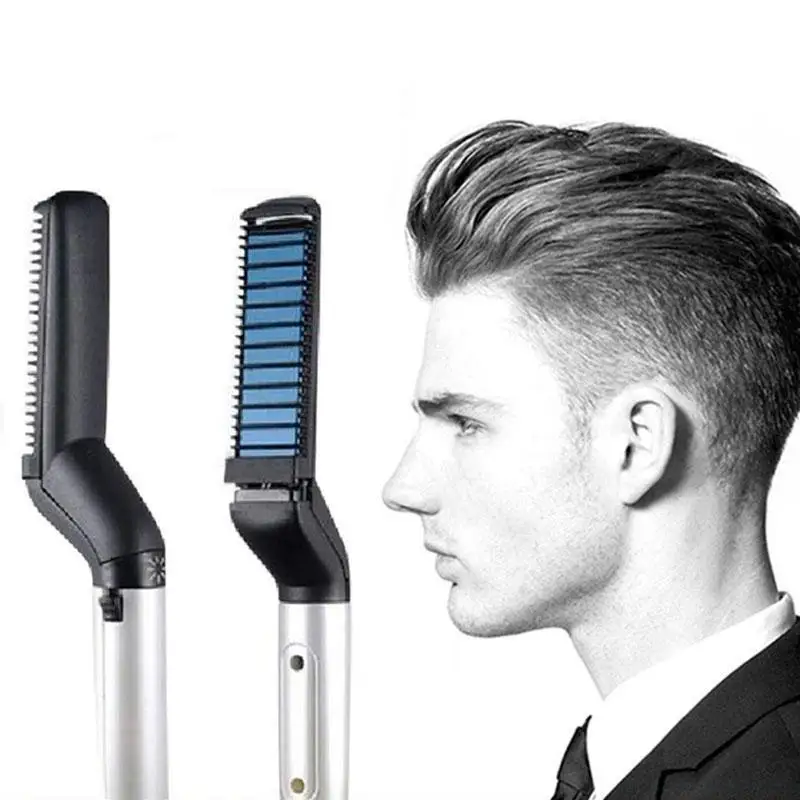 

Multifunctional Hair Comb Beard Hair Straighten Comb Quick Hair Styler For Men