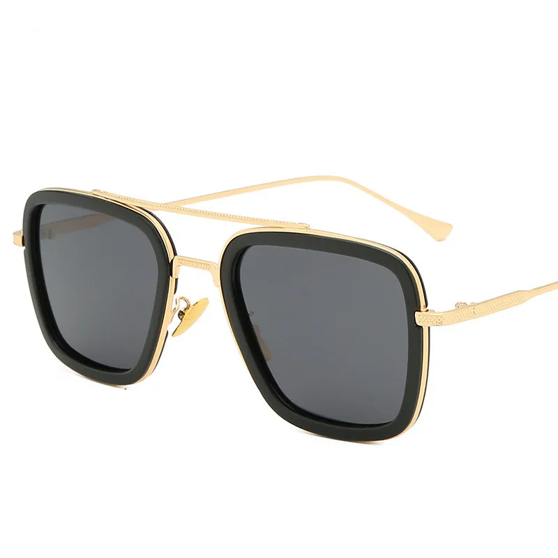 

Premium Classic Reflective Quality Trendy Men Luxury Rectangle Shades Custom Mens Sunglasses