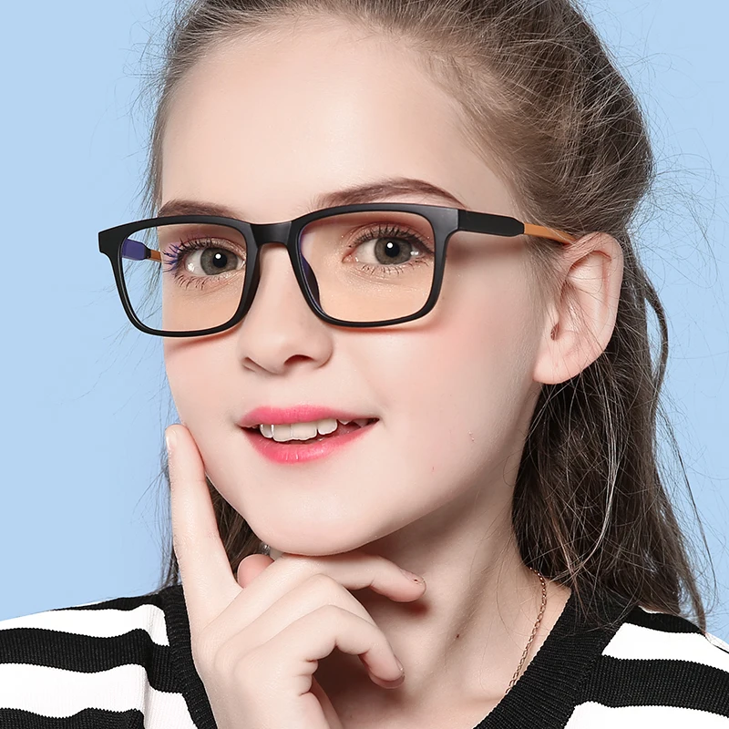 

High quality children's computer glasses lightweight tr anti blue glasses for girls