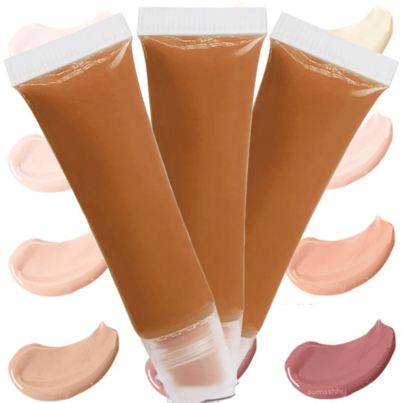

long lasting warm colors matte liquid waterproof foundation concealer private label facial make up