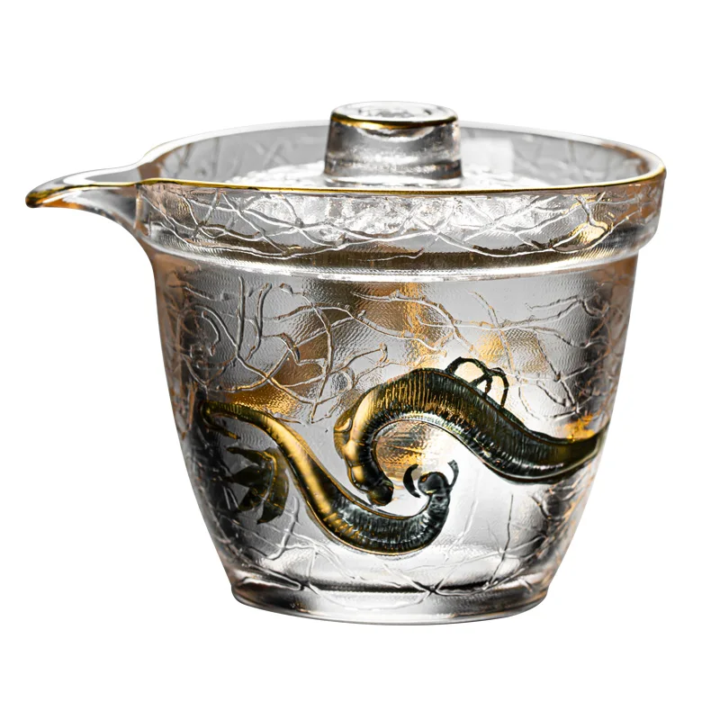 

Wholesale Exquisite Making Tea Set Glass Gaiwan Black Tea Green Tea Lid Bowl Cup, Transparent color