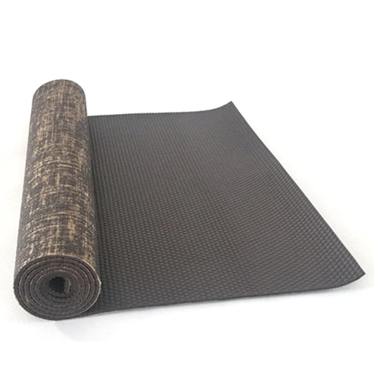 

Hot Selling Custom Logo Jute PVC Yoga Mat 0.5CM, Picture shows