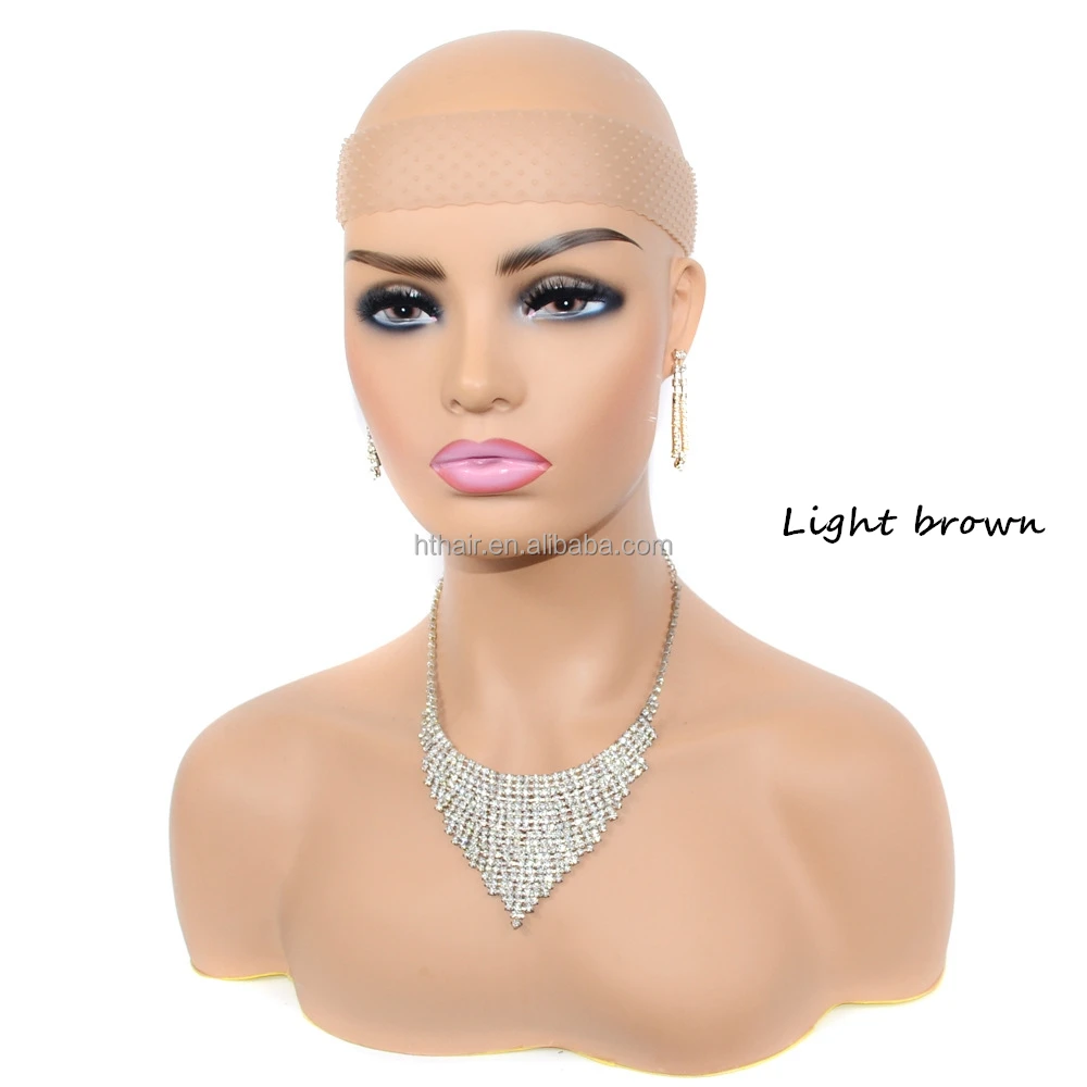 

transparent sweatproof soft drop-shaped non slip silicone wig grip hair band, 5 color for choose