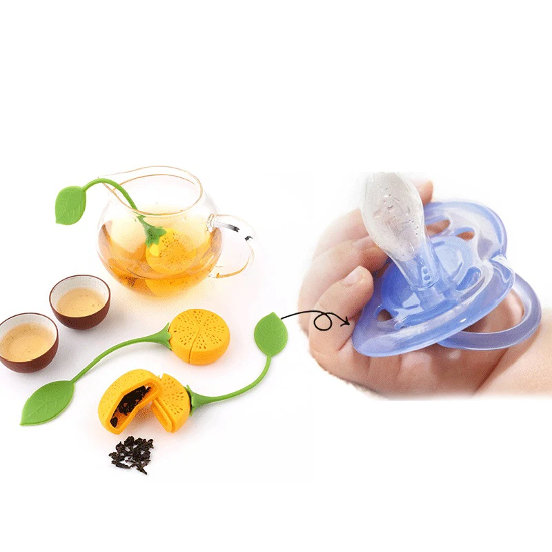 

High quality Lemon Shape Silicone Tea Infuser Loose Leaf Strainer Filter Herb Steeper, As pictures