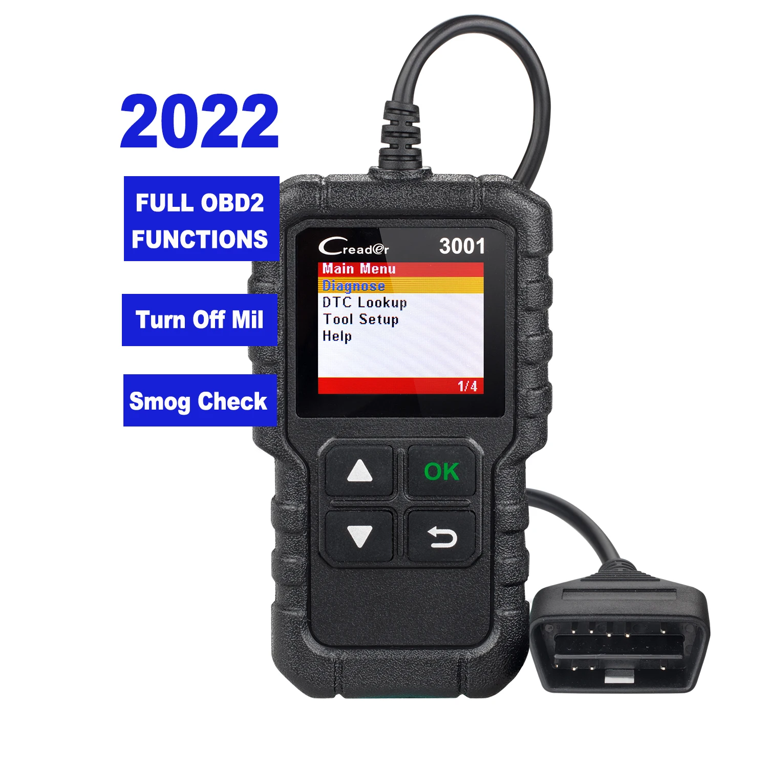 

LAUNCH X431 CR3001 Full OBD2 code reader scanner turn off engine CReader 3001 EOBD Diagnostic tools