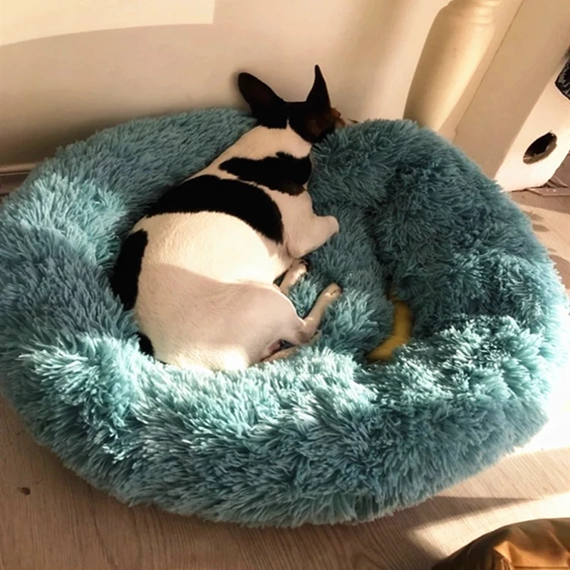 

Wholesale Manufacturer Cute Washable Breathable Soft Luxury Mat Pet Cat Long Plush Dog Bed, Gray