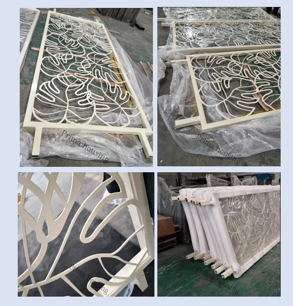 Mampara Metálica Decorativa Para Exteriores,Control De Calidad,Corte