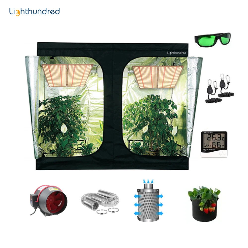 

Indoor Hydroponics 600d Mylar Garden Greenhouses Grow Tent Boxes Stealth Grow Tent Full Kit