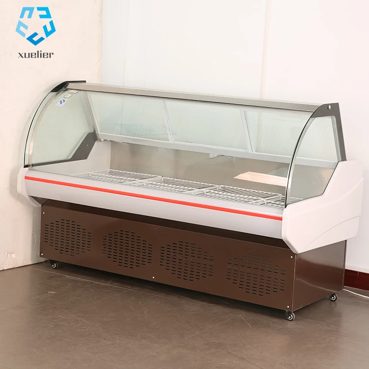 2021 Fresh Meat Open Display Fridge Meat Standing Freezer Refrigerator