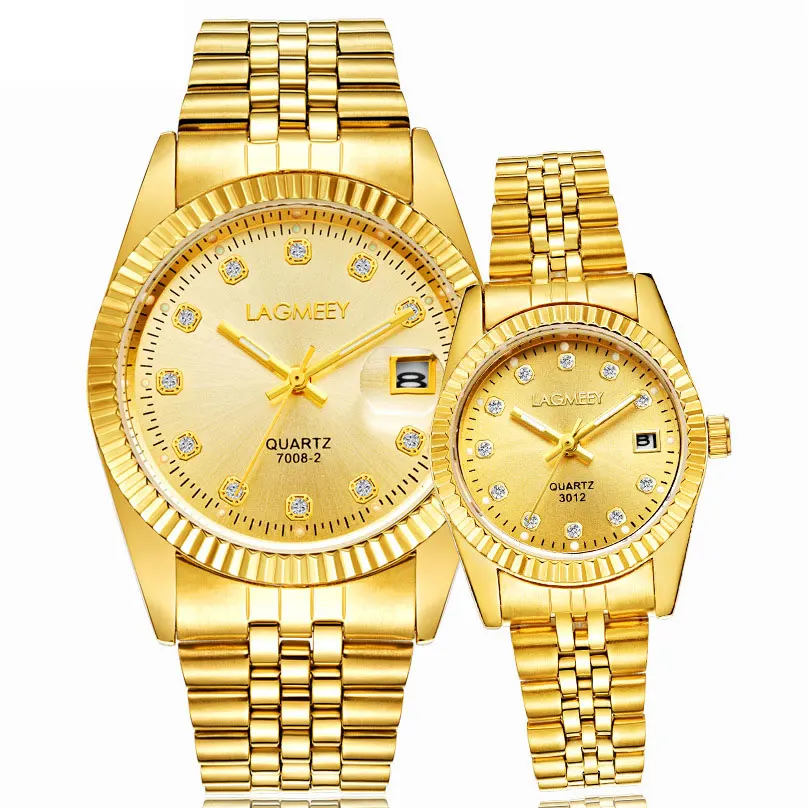 

FNGEEN Tyrant couple watch ladies waterproof high-end gold fashion cross-border micro-business student men watch gift