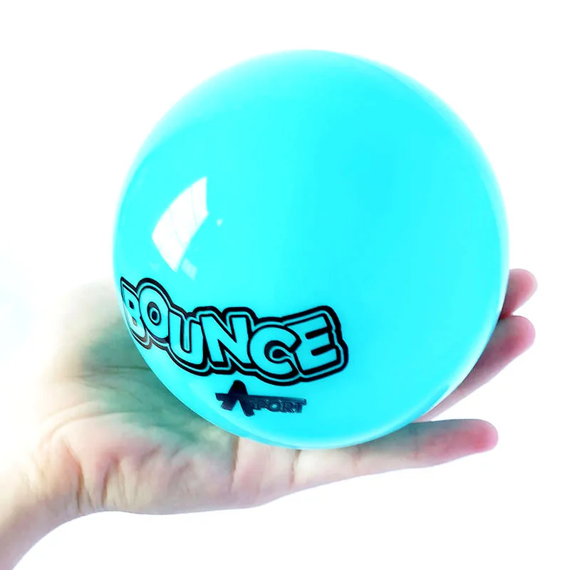 custom printed rubber transparent glowing play bouncing ball for