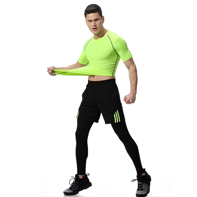 

wholesale custom 3 pieces training wear set men gym wear men