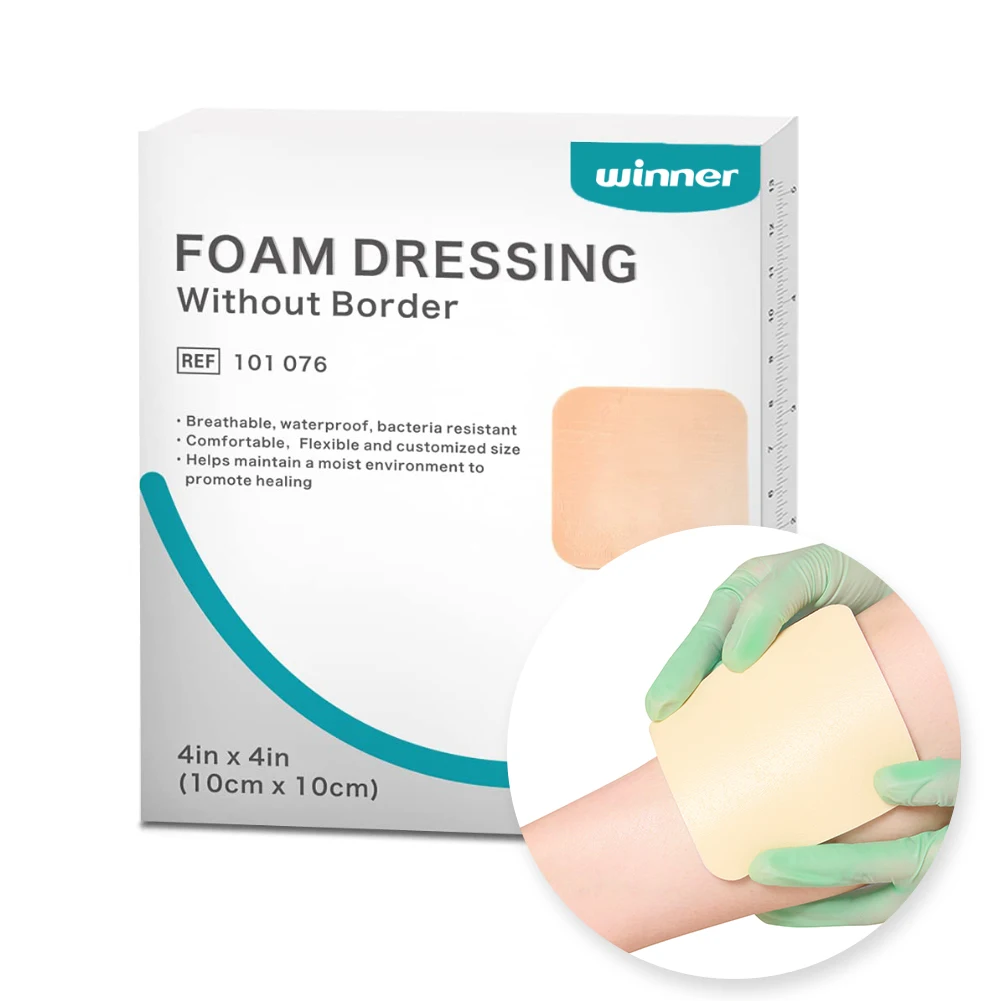 

wound care manufacturers high absorbent breathable silicone foam wound medic dressing