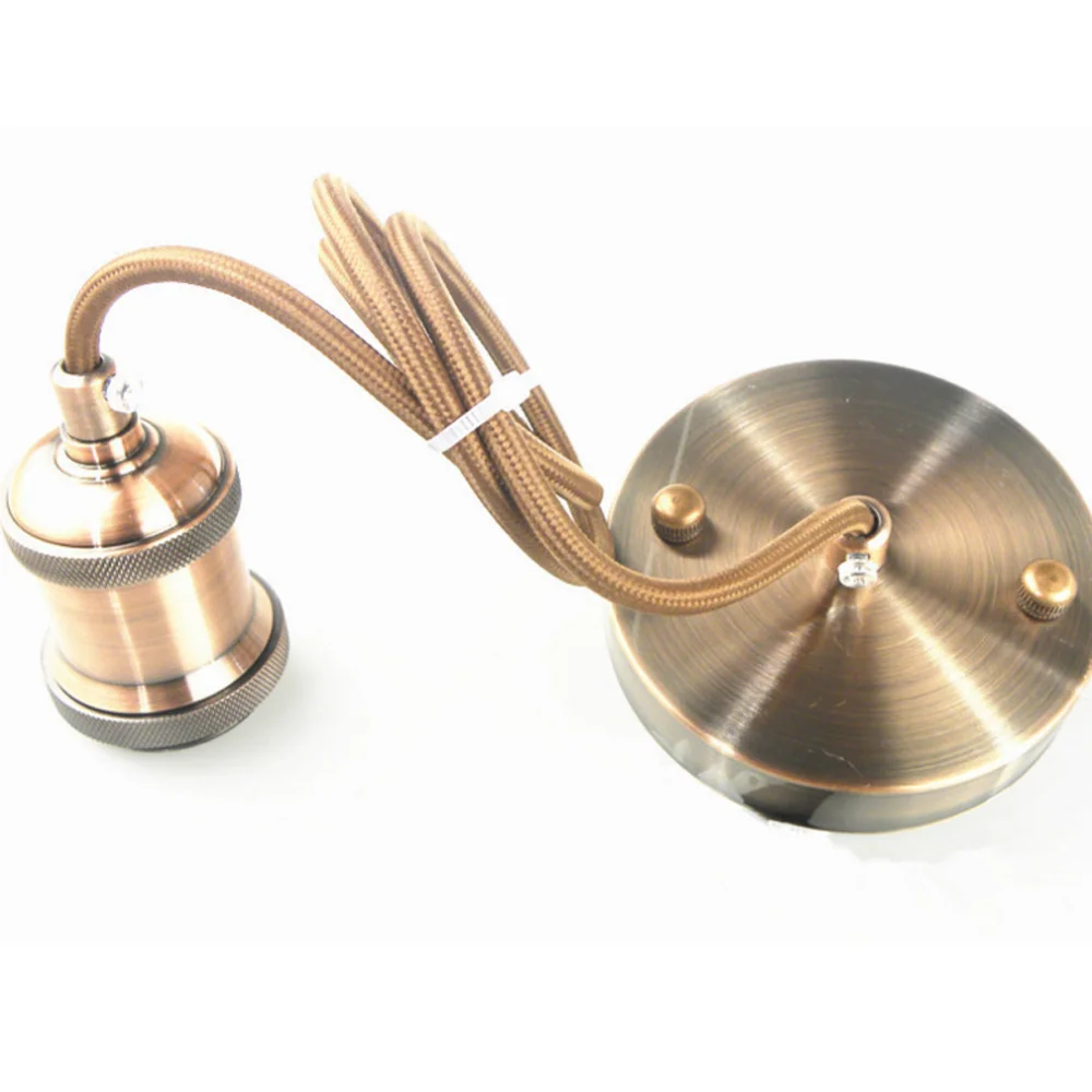 Ceiling Panel Holder,Retro E26/e27 Ceiling Metal Pendant Lamp Holder