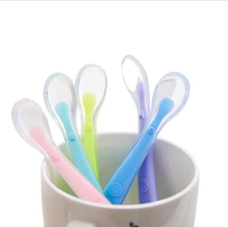Baby L/öffel Silikon L/öffel f/ür Baby F/ütterung und S/äugling Entw/öhnung BPA
