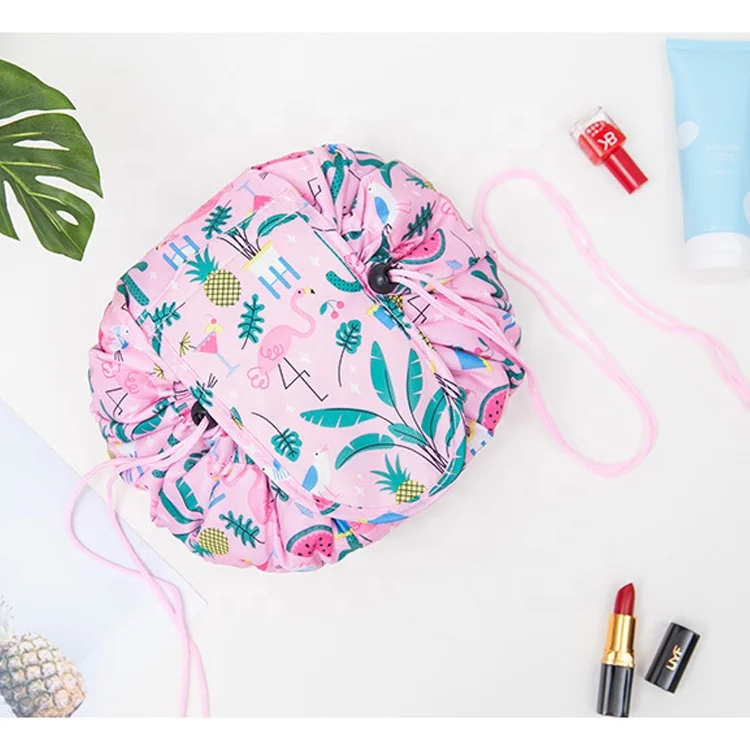 

KAIFEI Cheap polyester round make-up bag cosmetic bag easy travel