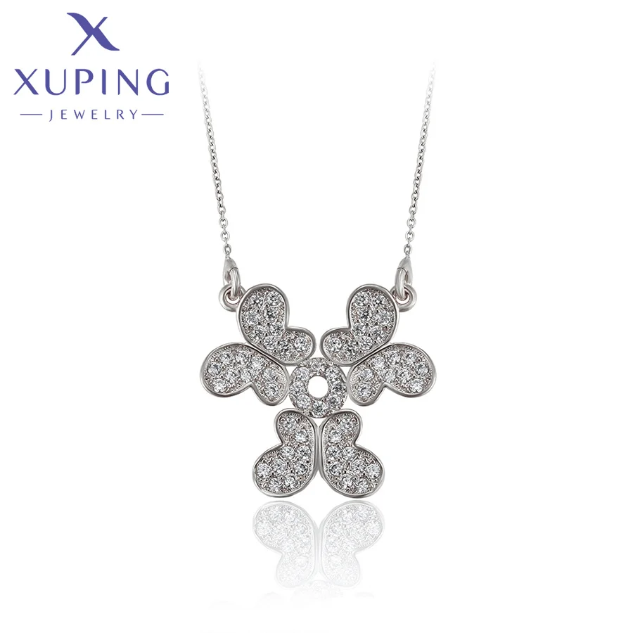 

41568 xuping fashion necklace platinum plated New design trendy special charming exquisite Necklace