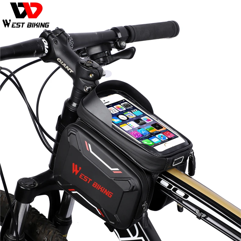 

WEST BIKING Bicycle Bags Front Frame High-quality MTB Bike Bag Cycling Accessories Waterproof Screen Touch Top Tube Phone Bag