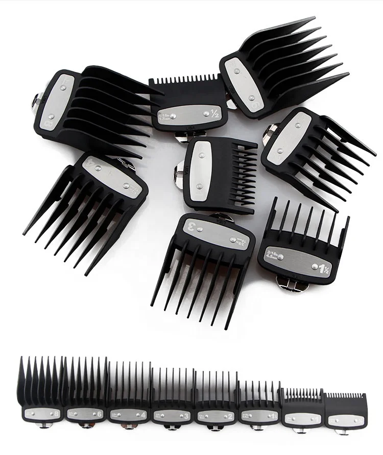 

Guide Comb 8PCS/Set Universal Haircut Accessory Clipper Limit Comb Replacement for Trimmer, Black