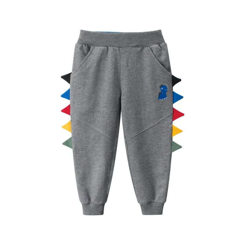

free shipping korean spring pants kids dinosaur cartoon children's pants kids fashion clothes 2021