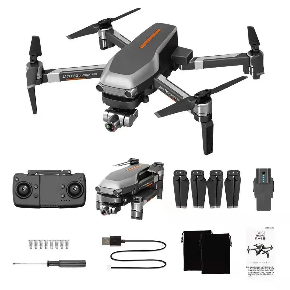 

L109 PRO GPS Drone 4K folding drone 5G professional With Camera Two-Axis Anti-Shake Gimbal RC Quadcopter Dron Brushless Motor P