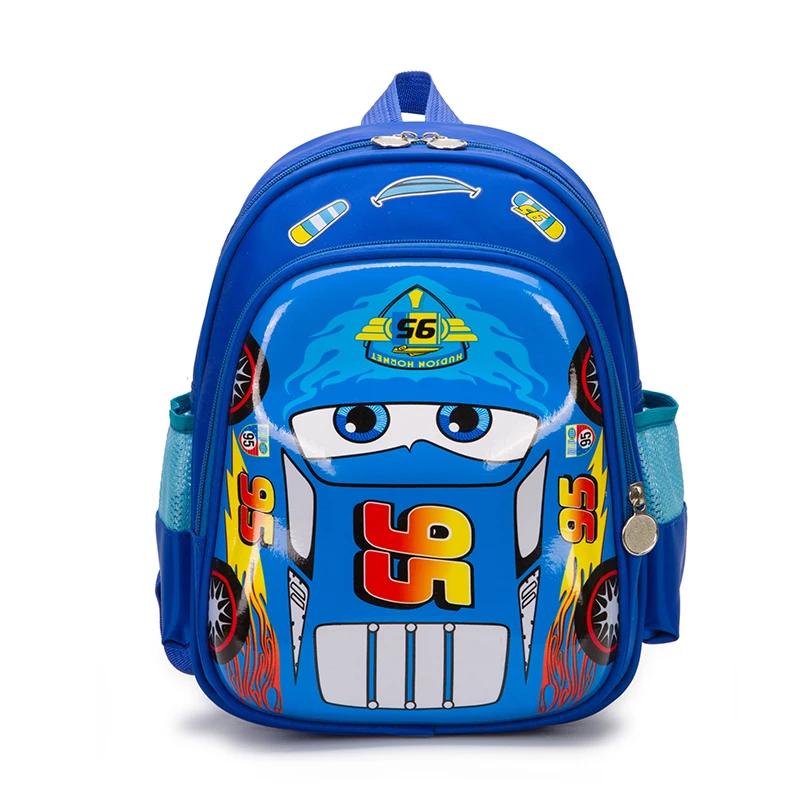 

Wholesale low MOQ 3D waterproof shell shape EVA nylon kindergarten kids cartoon car school backpack bag as gift