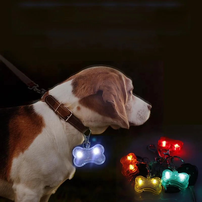 

Manufacturer wholesale custom personalized light up pet ID tags dog tag, Blue/green/yellow/red/orange/