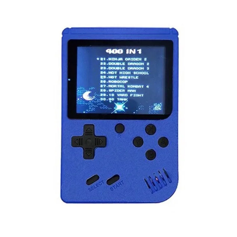 

Mini Portable Single-Player Game Handheld Game Console 400 In 1 Retro Classic Retro Old Video Game Box, White, yellow, red, blue, black