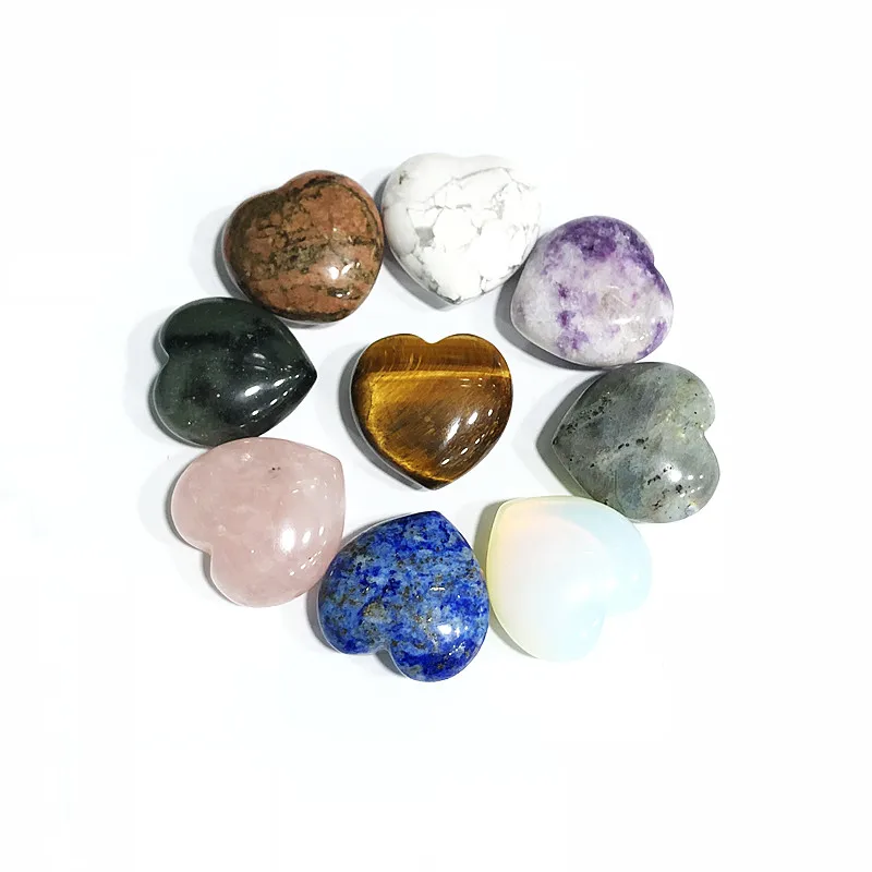 

Wholesale crystal crafts rose quartz crystal heart sales products