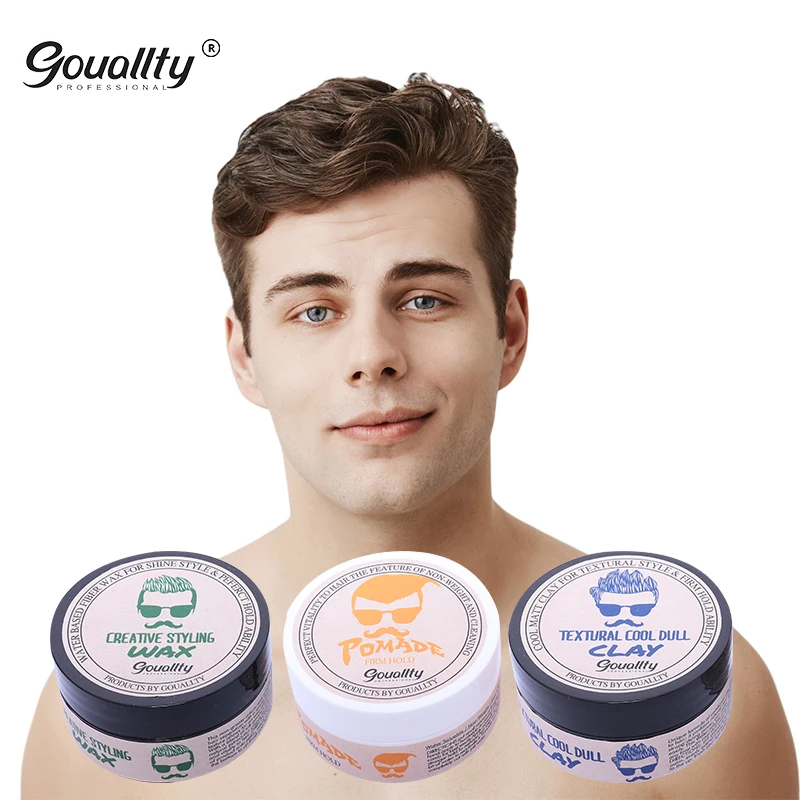 

Strong hold water based hair paste clay matt finished OEM hair wax matte organic private label styling wax for men