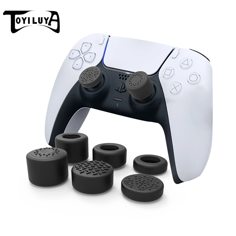 

TOYILUYA New Design Factory Wholesale Custom Silicone Cover Protective Thumb Grip for PS5 PS4 for Xbox one Controller Joystick, 3 colors