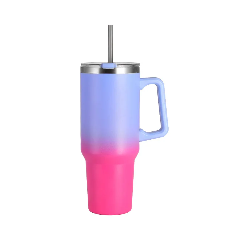 

Jetshark 304 stainless steel mug handle office cup gradient 40oz car mug large capacity ice mug