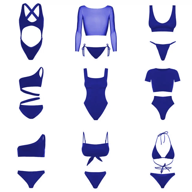 

2022 Custom High Quality Private Label Logo Plus Size Fitness Solid Kids Sexy Swimsuit Two Pieces Set Women Custom Bikini