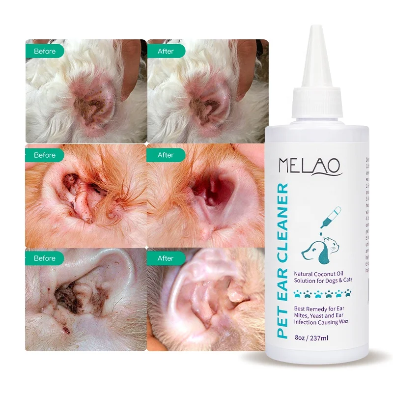 

MELAO Private Label Pet Cleaning & Grooming Products Ear Cleaner for Dog and Cat