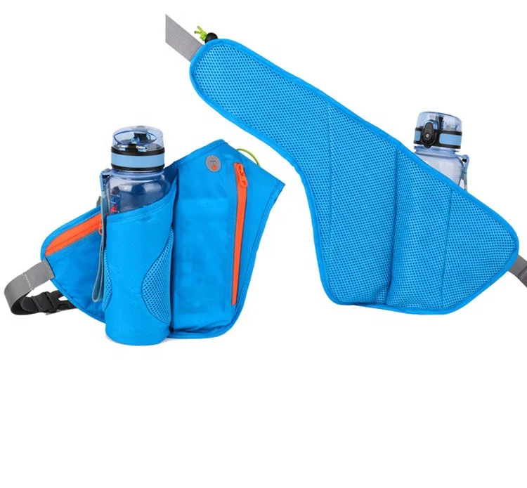 

Lightweight fashion phone pocket water bottle holder outdoor cycling waterproof sports waist bag, Blue,customized color