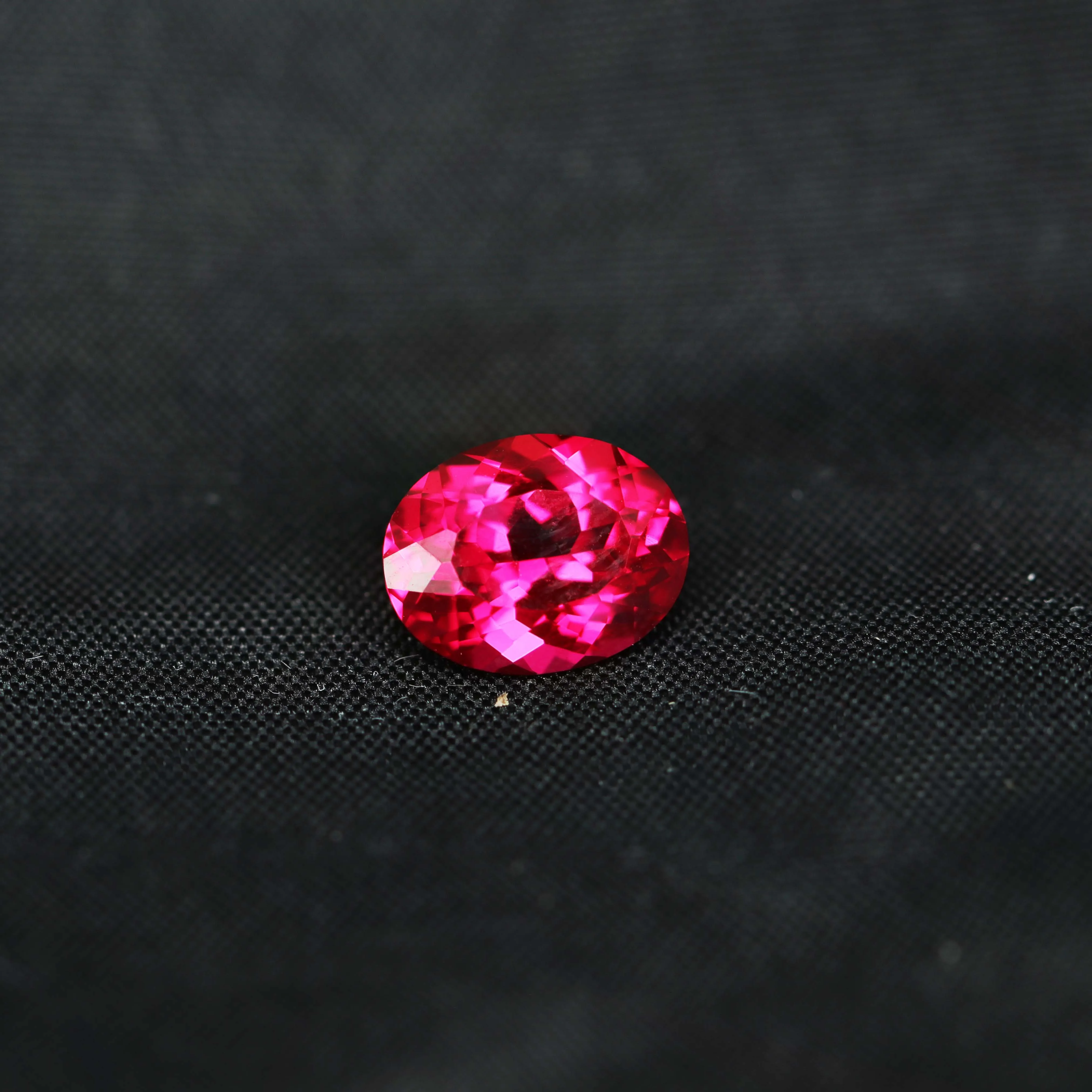 

GRC certificate created ruby 7*9mm Oval cut lab grown Pigeon blood red ruby gemstone for ring