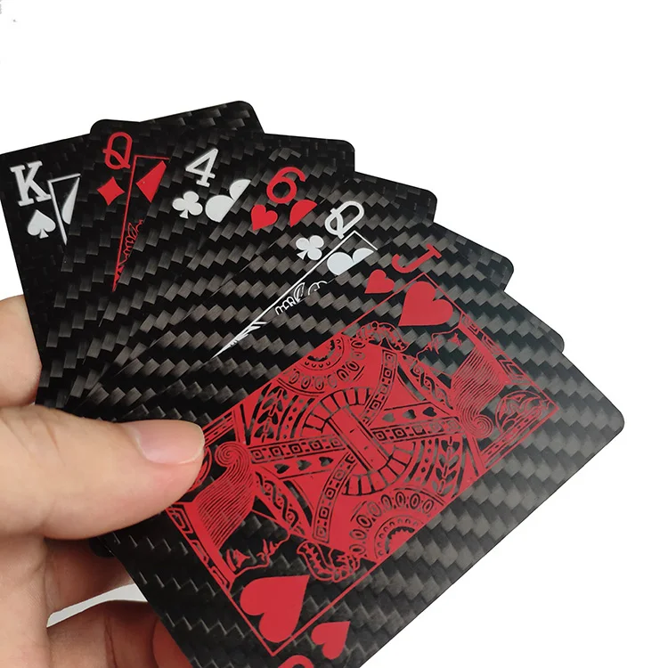 100% Real Carbon Fiber Poker Waterproof Playing Cards Collection Table Game 
